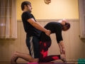 assisted camel pose