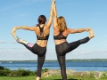 Partner/ Double Extended Hand-to-Big Toe Pose